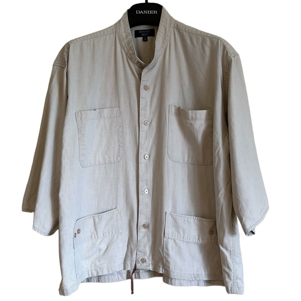 Newport Blue button front jacket blazer neutral size‎ XL pockets